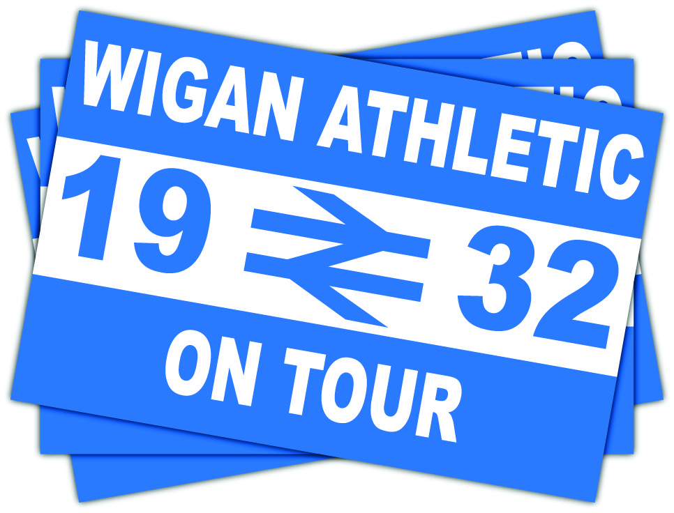 Wigan Athletic On Tour Railway Sign