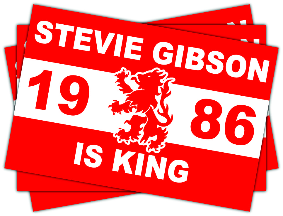 Middlesbrough FC stevie Gibson Is King